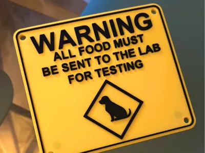 Labrador Fridge Sign