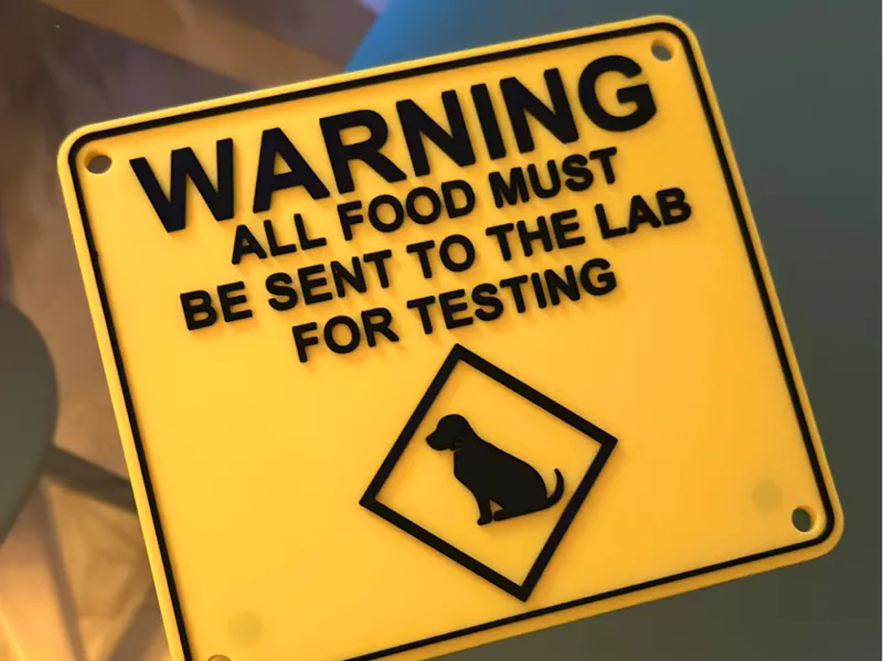 Labrador Fridge Sign
