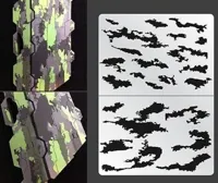 Pochoir camouflage à rayures — photo 1