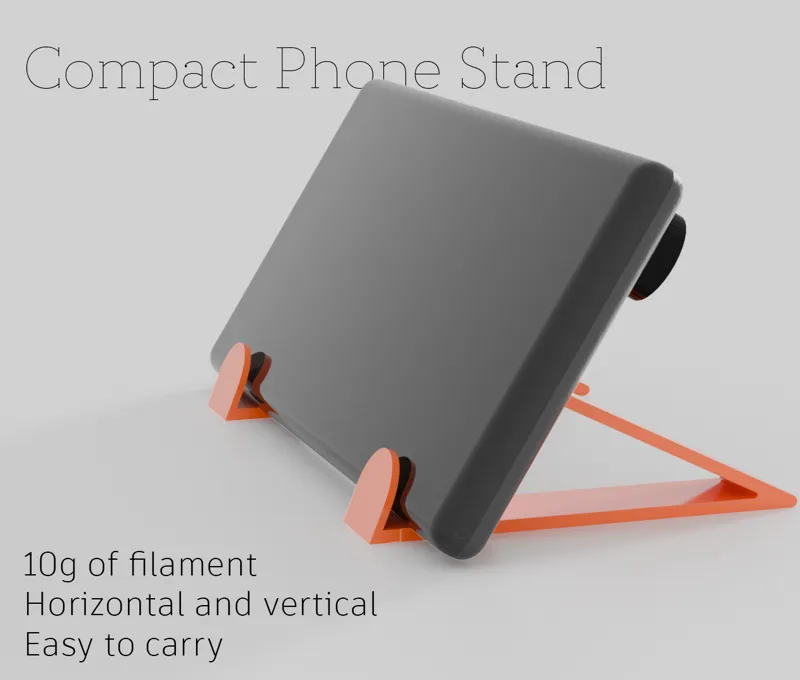 Phone stand - Sleek, Small, Lightweight