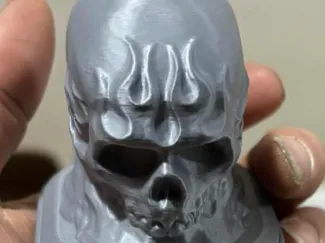 airbrush stand skull