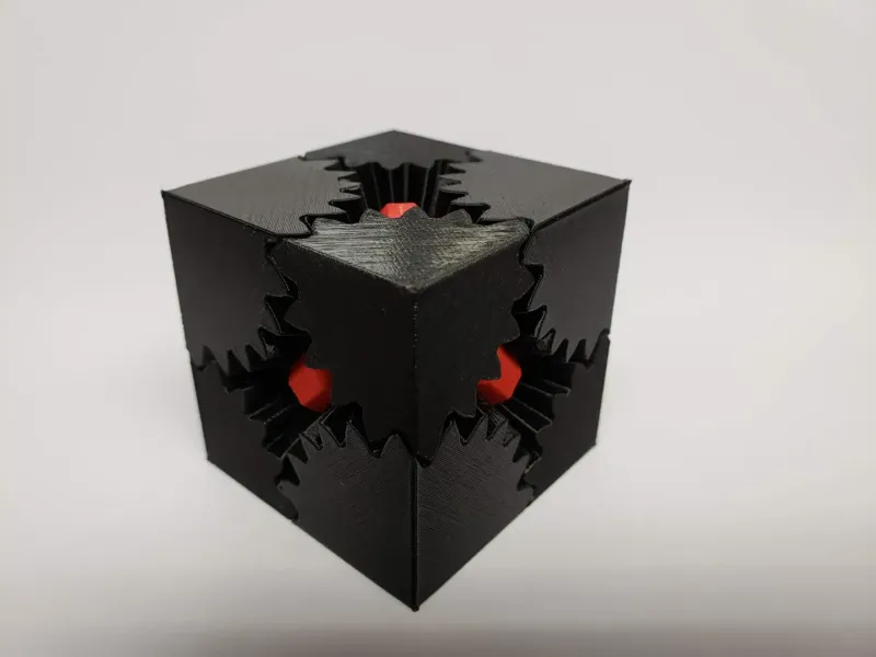 gear cube fidget toy