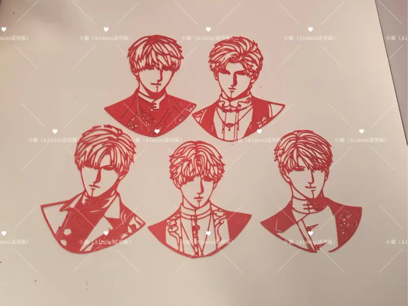 恋与深空二周年非遗剪纸全员版