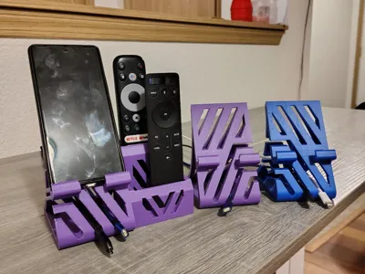 Phone Stand, Cable Organizer, and Remote Holder