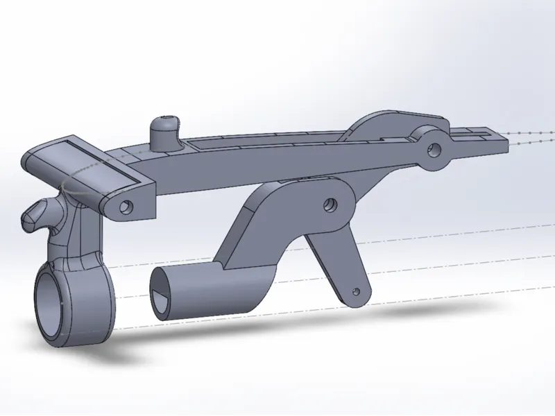 F1A glider stab mount