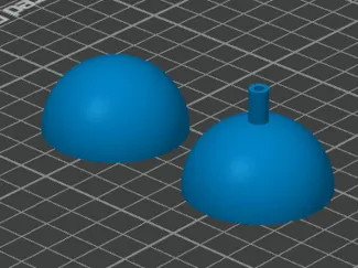 Firework bombshell for 45mm launcher