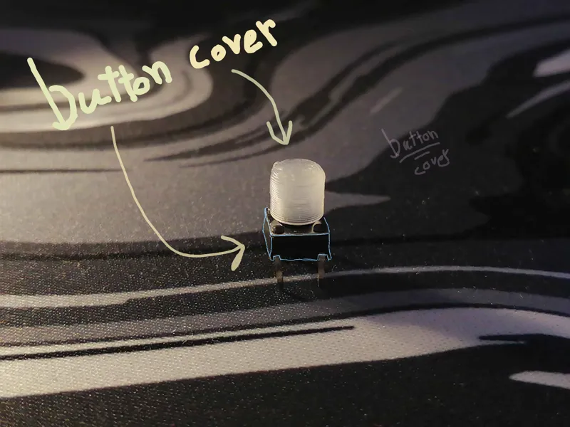 button cover/cap