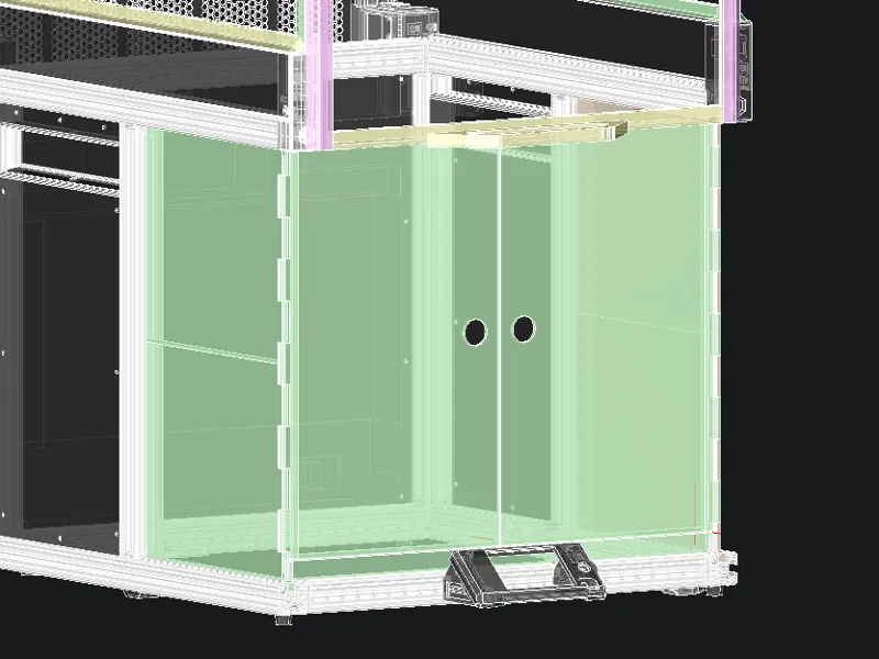 SPP Enclosure for Original Prusa XL lower area