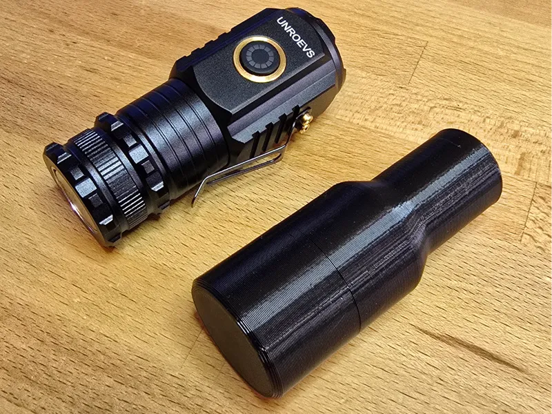 UNROEVS flashlight battery and tube holder
