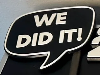 “We Did It” graduation Photo Booth photo prop