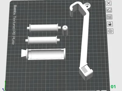 A1 back spool holder with angled fil. guide-remix