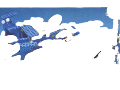 Galaxy Explorer Brick 497 all blue and black brick