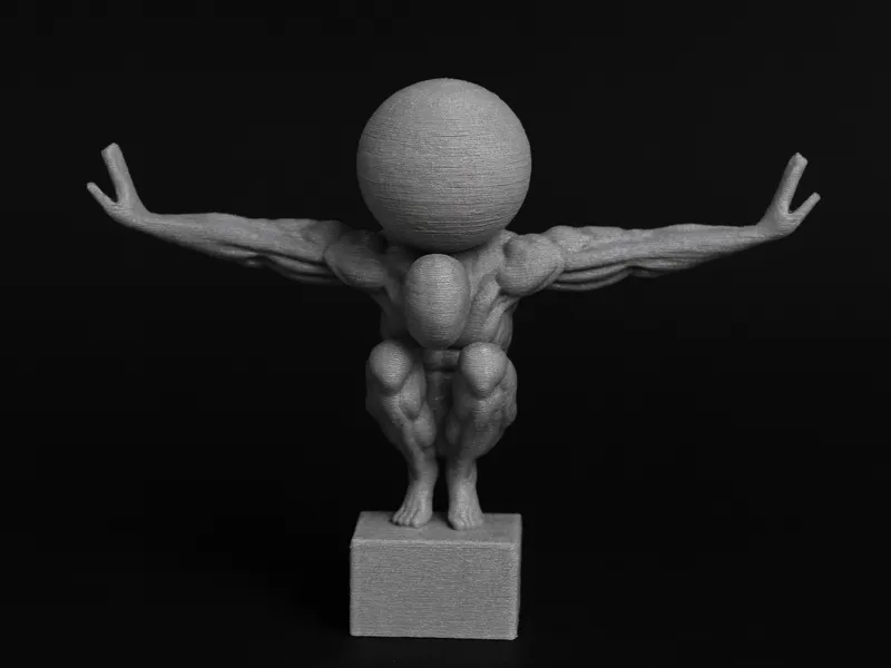 Scultura Uomo con Globo – Forza del Mondo