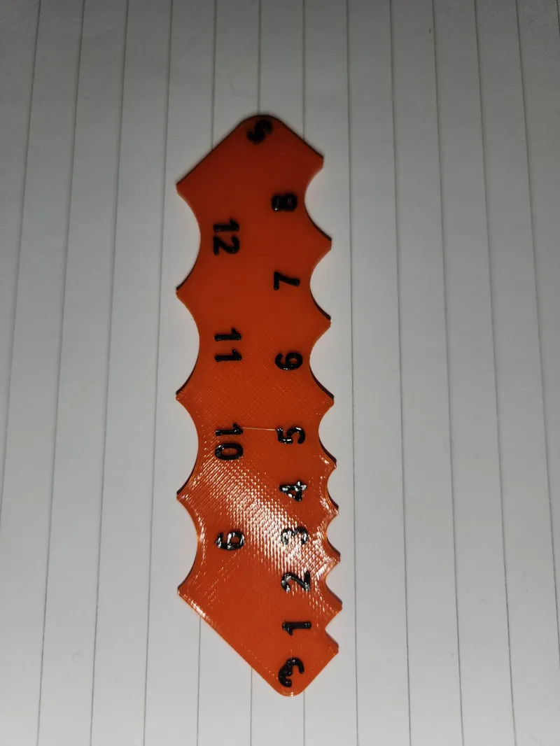 Fillet Gauge flat bottom version