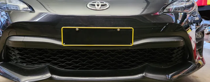 Toyota 86 slim license plate holder (BRZ/FRS/86)