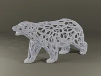 Ours polaire style voronoi — photo 1