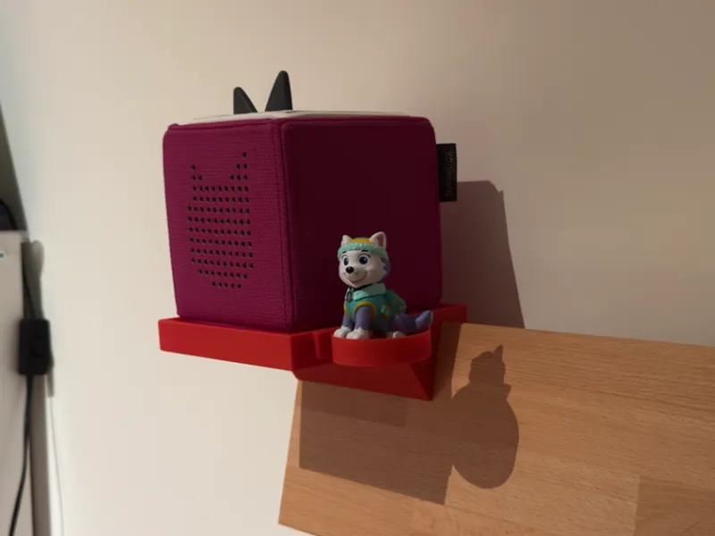 Halterung Toniebox mit Ablage
