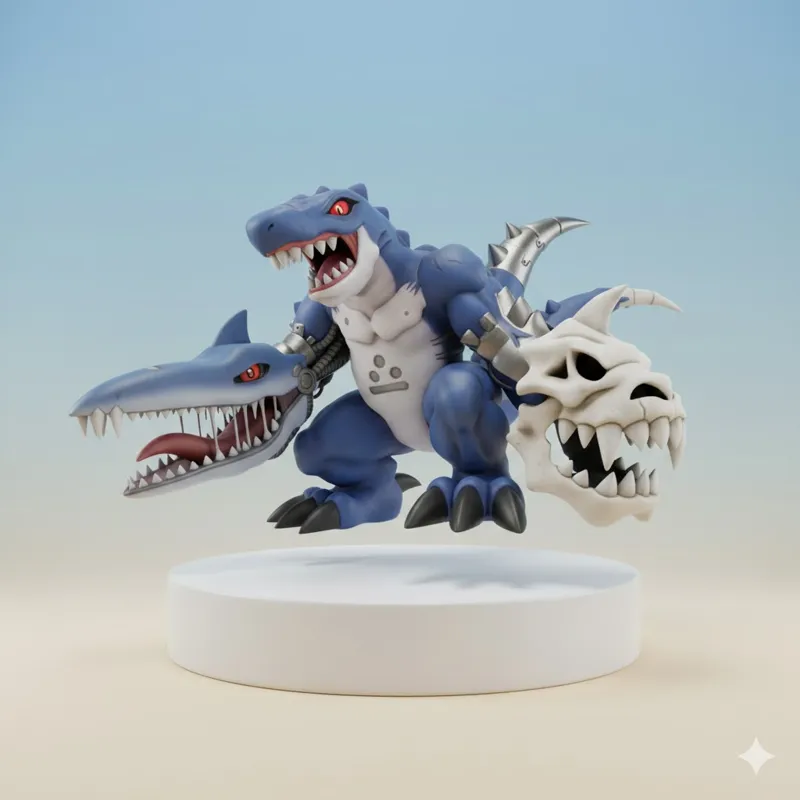 Deltamon Digimon Creature Model