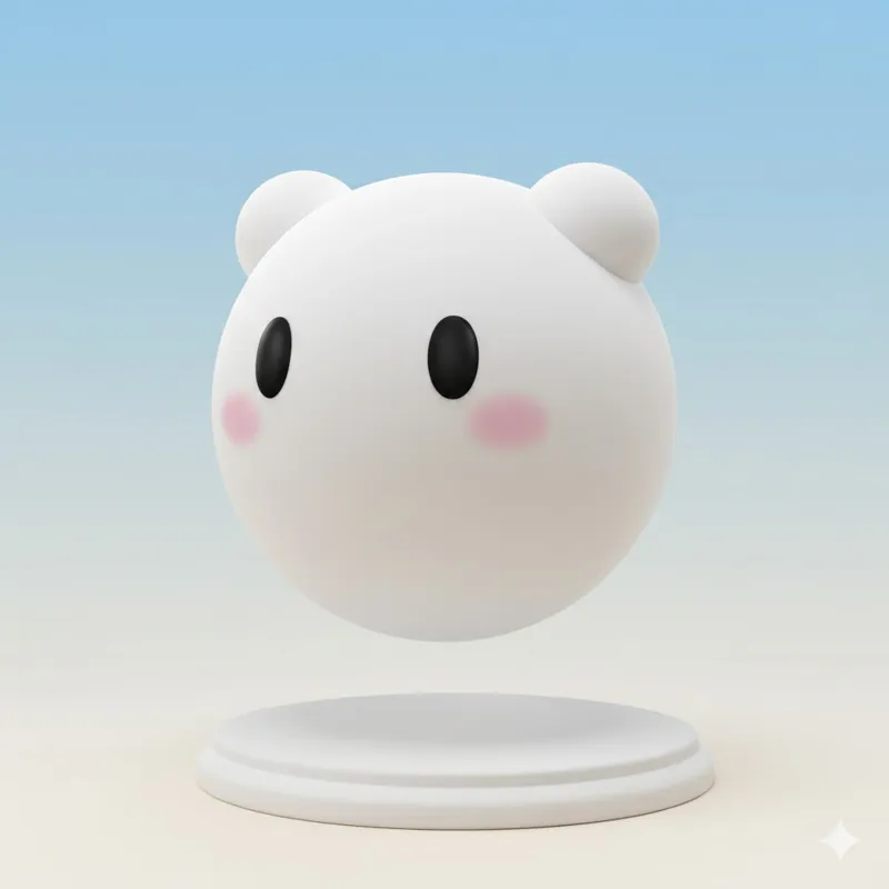YukimiBotamon Digimon Creature Model