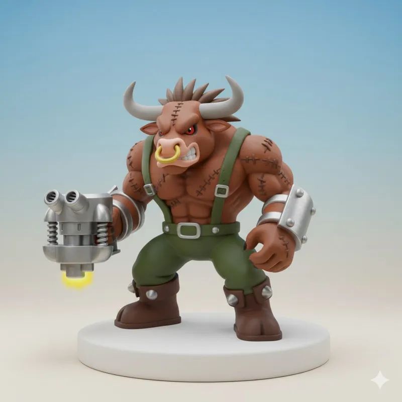 Minotarumon Digimon Creature Model