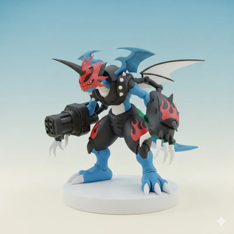 Paildramon Digimon Creature Model