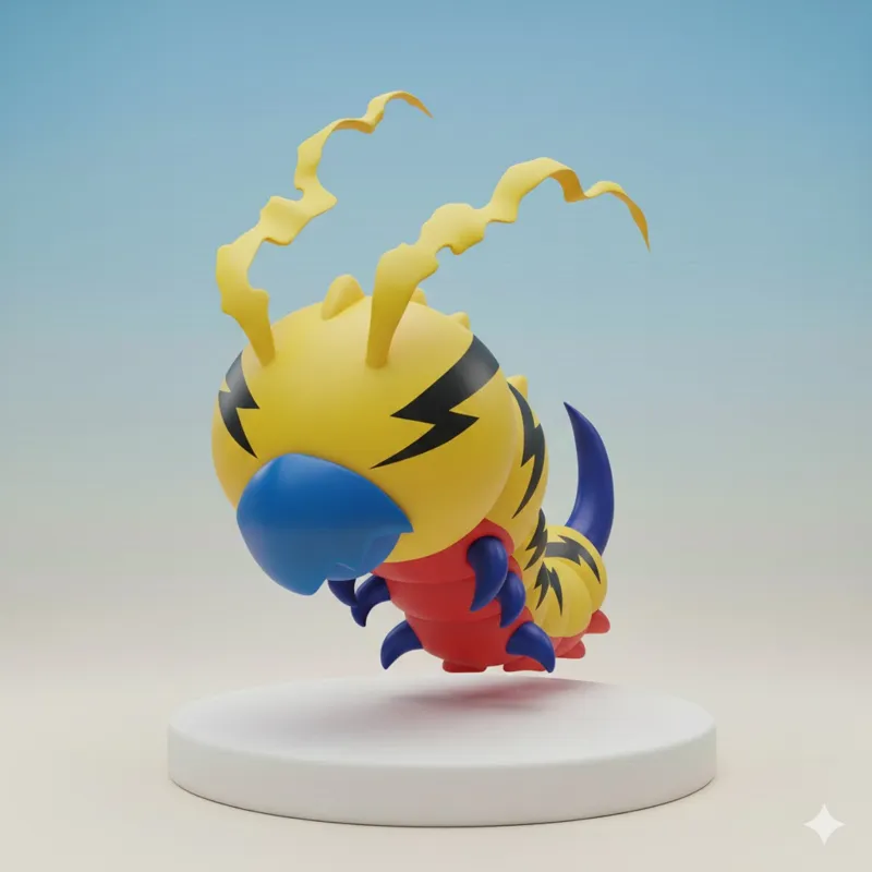 Kunemon Digimon Creature Model