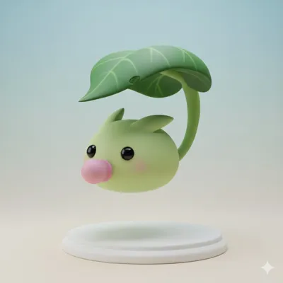 Leafmon Digimon Creature Model