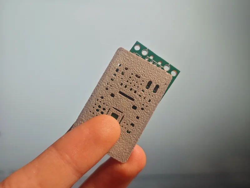 3D打印 PCB 焊膏钢网/3D Printed PCB Solder Paste Stencil 