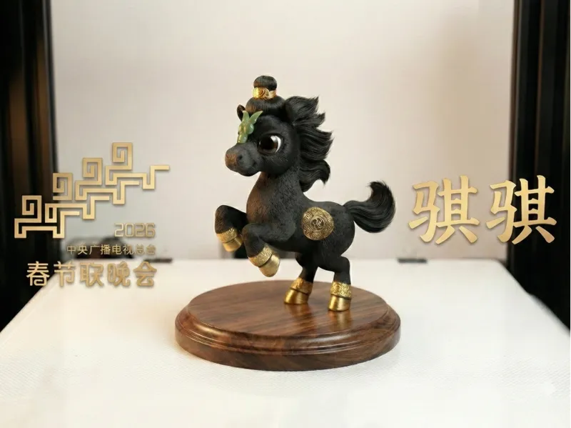 骐骥驰骋-骐骐 2026年马年春晚吉祥物摆件