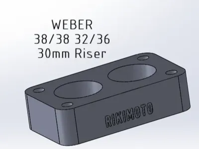 Weber 38/38 32/36 30mm Riser