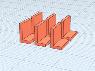 Tiny l shapped stoppers - 7mm x 7mm