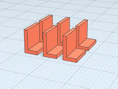 Tiny l shapped stoppers - 7mm x 7mm