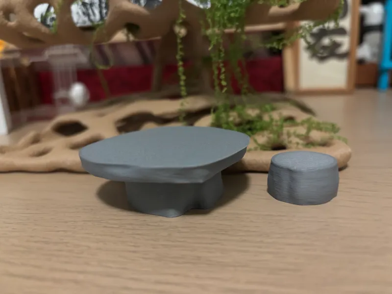 动森家具 石头桌椅