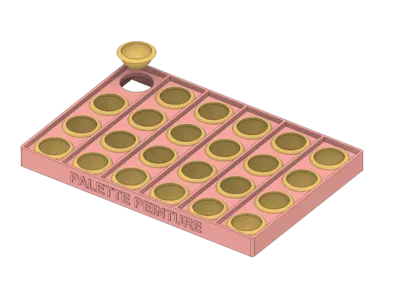 24-Container Paint Palette