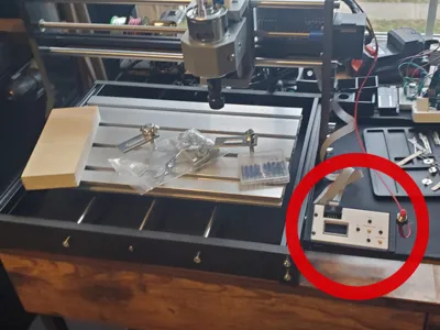 3018 CNC controller and E stop mount