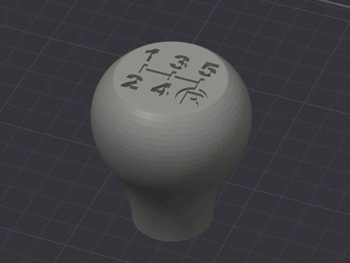 5 Speed Shift Knob - M10 x 1.25 Thread - Free 3D Print Model - MakerWorld