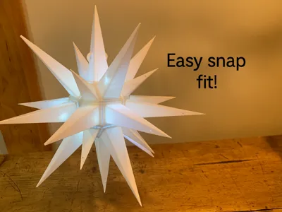 Star decoration/ easy to put together!