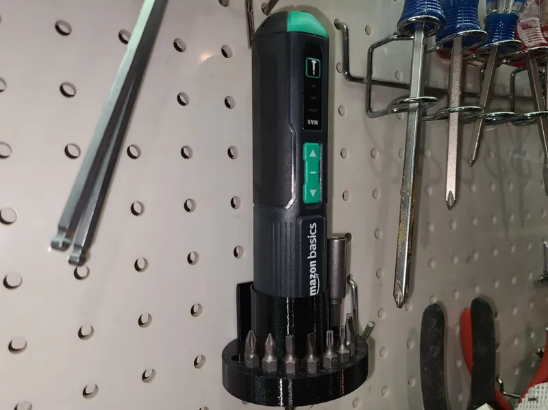 Amazon Basics Electric Screwdriver Holder Pegboard