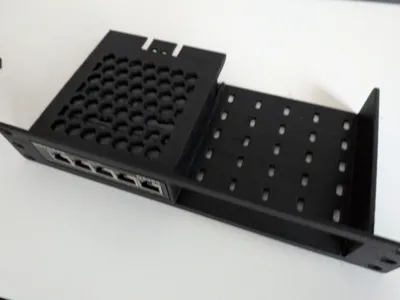 10-Inch Rack Panel for Netgear GS305 + Mounting Area