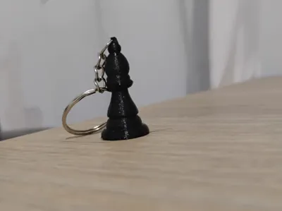 Chess Bishop Keychain