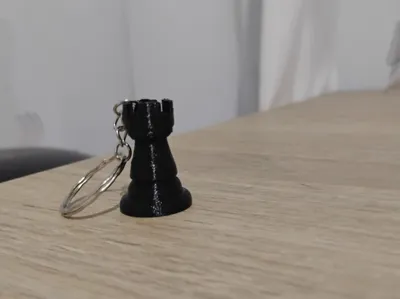 chess rook keychain