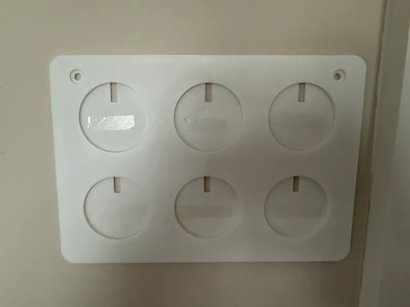 Wall-Mounted 6-Coin Display Plaque