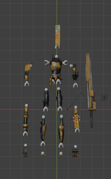 Swords Machine Render action figure swordsmachine from ultrakill - Free 3D Print Model ...