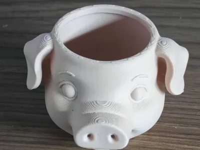 Piggy pen holder, flower pot, vase