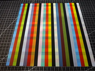 5-color 4-layer color overlay test board