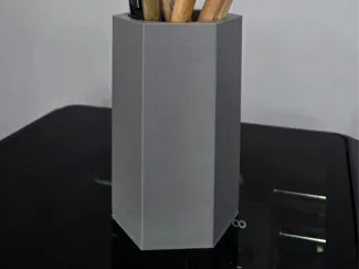 Hexagon Paintbrush holder or vase.