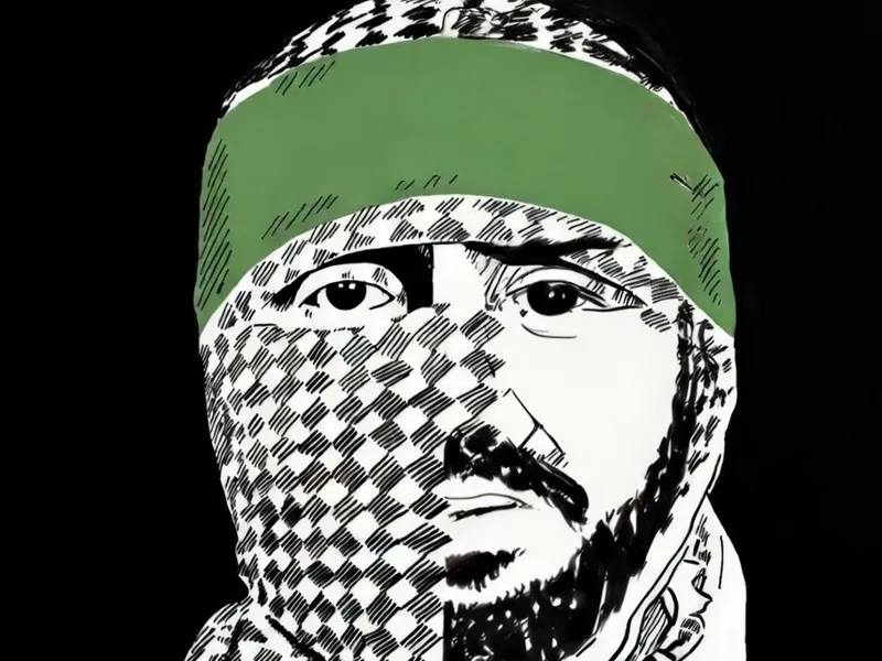 Free Palestine. Gaza . Abu Obeida ( Kuffiyeh) 