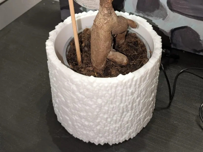 Random cubes planter flowerpot