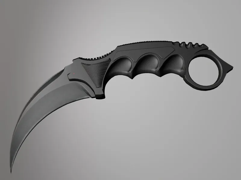 Karambit Knife from CS2 - No glue!