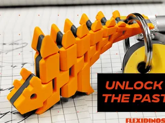 FlexiDinos Keyrings –  Articulated Dinosaurs